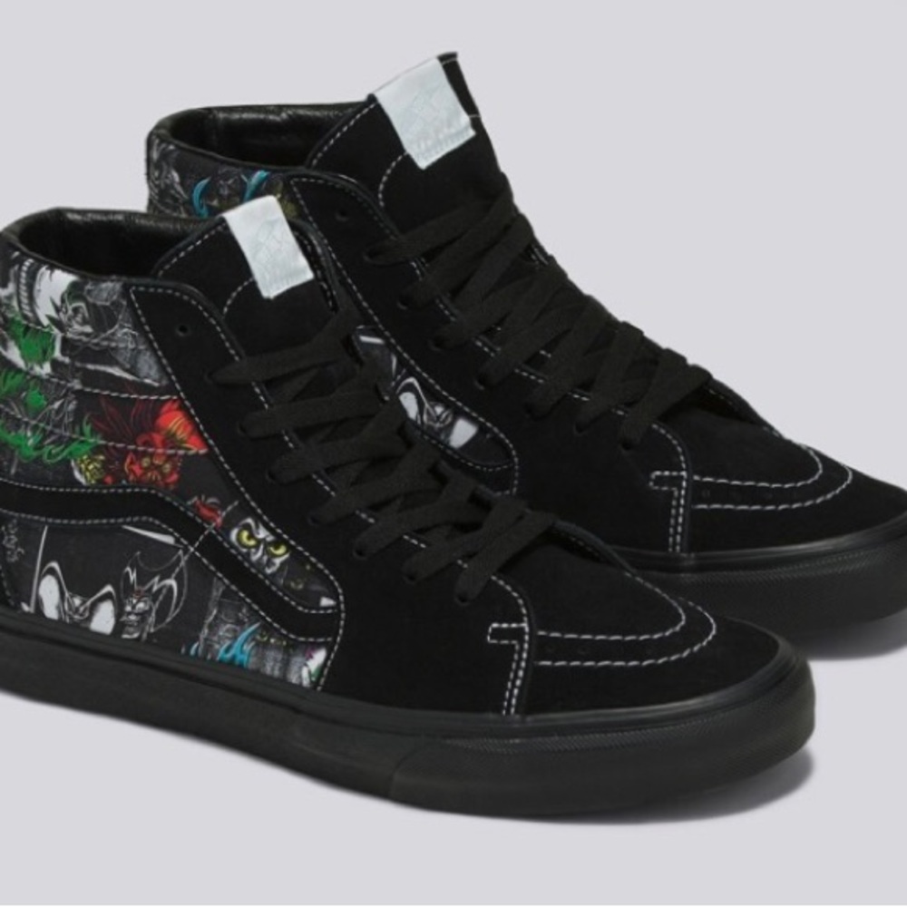 Vans x Disney Sk8-Hi Disney 100 Villains Shoes Sneakers Black women size 8